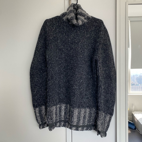 MM6 Maison Martin Margiela Sweaters - Maison Margiela Grey Turtleneck Sweater